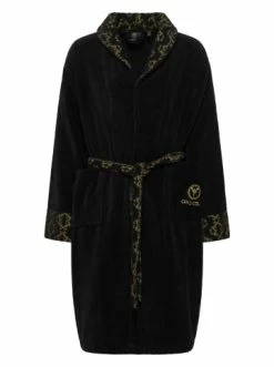 Carlo Colucci Bademantel Raffael In Schwarz / Gold Günstig Kaufen