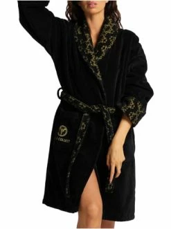 Carlo Colucci Bademantel Raffaele In Schwarz / Gold Günstig Kaufen -Carlo Colucci Shop carlo colucci bademantel raffaele in schwarz gold 3