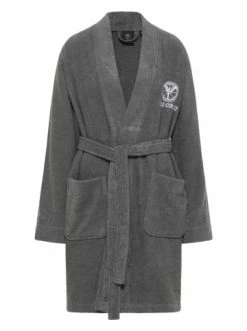 Carlo Colucci Bademantel Vita In Anthrazit Günstig Kaufen