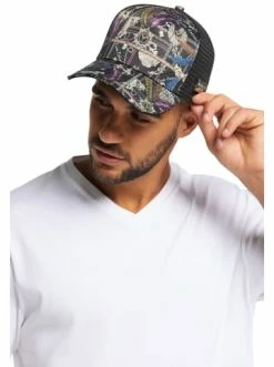 Outdoor & Sport Carlo Colucci Cap Colturato In Schwarz Günstig Kaufen -Carlo Colucci Shop carlo colucci cap colturato in schwarz 1