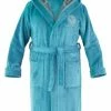 Carlo Colucci Damen-Bademantel "Como" In Türkis Günstig Kaufen