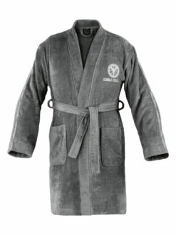 Carlo Colucci Damen-Bademantel "Vito" In Anthrazit Günstig Kaufen