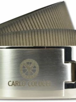 Accessoires Carlo Colucci Gürtel Cavosi In Taupe Günstig Kaufen
