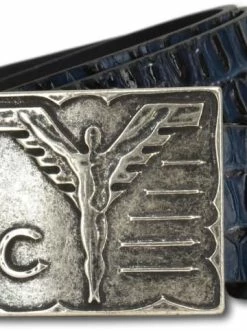 Accessoires Carlo Colucci Gürtel Cela In Blau Günstig Kaufen