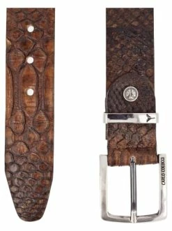 Accessoires Carlo Colucci Gürtel Christoph In Cognac / Dunkelbraun Günstig Kaufen -Carlo Colucci Shop carlo colucci gurtel christoph in cognac dunkelbraun 2