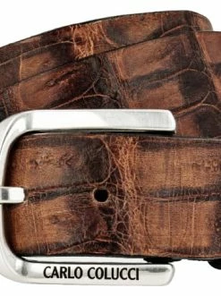 Accessoires Carlo Colucci Gürtel Ciaghi In Kupferbraun Günstig Kaufen