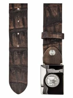 Accessoires Carlo Colucci Gürtel Ciamaglia In Dunkelbraun Günstig Kaufen -Carlo Colucci Shop carlo colucci gurtel ciamaglia in dunkelbraun 2