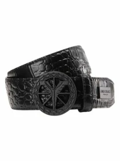 Accessoires Carlo Colucci Gürtel Cogno In Schwarz Günstig Kaufen