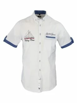 Bekleidung Carlo Colucci Hemd Cemin In Weiß Günstig Kaufen -Carlo Colucci Shop carlo colucci hemd cemin in weiss 2