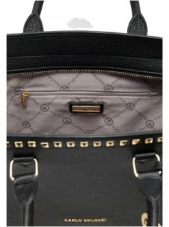 Accessoires Carlo Colucci Henkeltasche Cesarin In Schwarz Günstig Kaufen