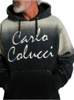 Bekleidung Carlo Colucci Hoodie Corbellini In Schwarz Günstig Kaufen -Carlo Colucci Shop carlo colucci hoodie corbellini in schwarz 1