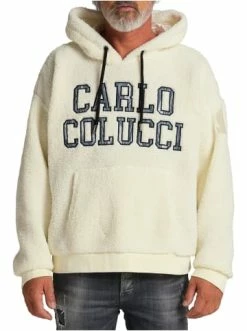 Bekleidung Carlo Colucci Hoodie Corea In Weiß Günstig Kaufen -Carlo Colucci Shop carlo colucci hoodie corea in weiss 3