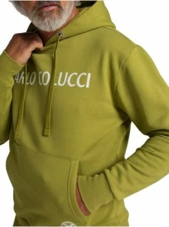 Bekleidung Carlo Colucci Hoodie Corrado In Oliv Günstig Kaufen -Carlo Colucci Shop carlo colucci hoodie corrado in oliv 1