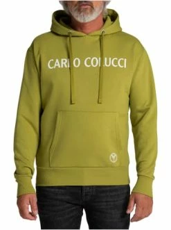 Bekleidung Carlo Colucci Hoodie Corrado In Oliv Günstig Kaufen -Carlo Colucci Shop carlo colucci hoodie corrado in oliv 3