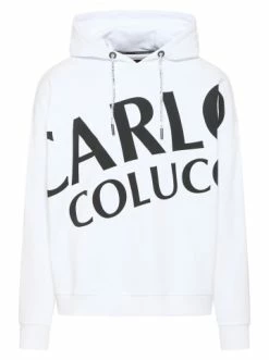 Bekleidung Carlo Colucci Hoodie Davoodi In Weiß Günstig Kaufen -Carlo Colucci Shop carlo colucci hoodie davoodi in weiss 2