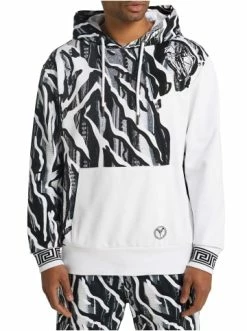 Bekleidung Carlo Colucci Hoodie De Facci In Weiß / Schwarz Günstig Kaufen -Carlo Colucci Shop carlo colucci hoodie de facci in weiss schwarz 2