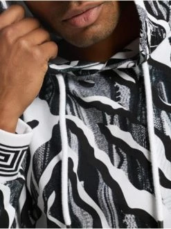 Bekleidung Carlo Colucci Hoodie De Facci In Weiß / Schwarz Günstig Kaufen