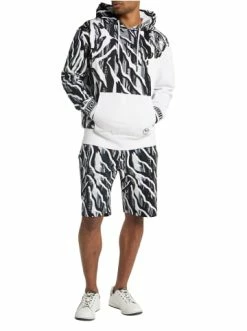 Bekleidung Carlo Colucci Hoodie De Facci In Weiß / Schwarz Günstig Kaufen -Carlo Colucci Shop carlo colucci hoodie de facci in weiss schwarz 3