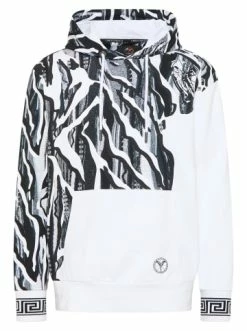 Bekleidung Carlo Colucci Hoodie De Facci In Weiß / Schwarz Günstig Kaufen -Carlo Colucci Shop carlo colucci hoodie de facci in weiss schwarz 4