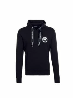 Bekleidung Carlo Colucci Hoody - C4406 - Black White Günstig Kaufen