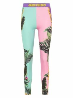 Bekleidung Carlo Colucci Hose Cupani In Grün / Mehrfarbig Günstig Kaufen -Carlo Colucci Shop carlo colucci hose cupani in grun mehrfarbig 1