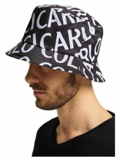 Accessoires Carlo Colucci Hut Comensoli In Schwarz / Weiß Günstig Kaufen -Carlo Colucci Shop carlo colucci hut comensoli in schwarz weiss 2