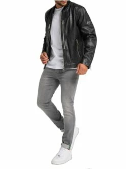 Bekleidung Carlo Colucci Jacke Coccodrillo In Schwarz Günstig Kaufen -Carlo Colucci Shop carlo colucci jacke coccodrillo in schwarz 2