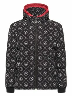 Outdoor & Sport Carlo Colucci Jacke Correnti In Schwarz / Weiß Günstig Kaufen -Carlo Colucci Shop carlo colucci jacke correnti in schwarz weiss 1