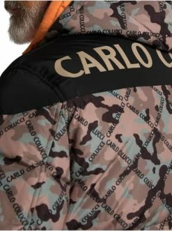 Outdoor & Sport Carlo Colucci Jacke Corsini In Grün / Mehrfarbig Günstig Kaufen