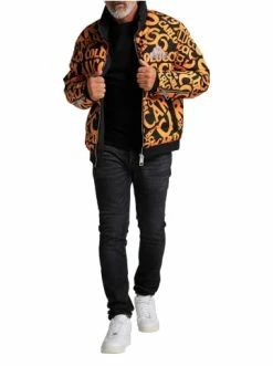 Outdoor & Sport Carlo Colucci Jacke Corso In Orange Günstig Kaufen -Carlo Colucci Shop carlo colucci jacke corso in orange 2