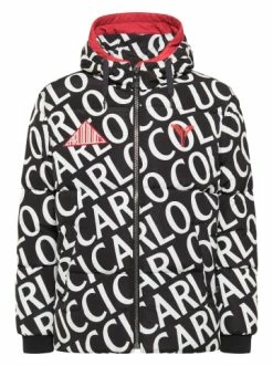 Outdoor & Sport Carlo Colucci Jacke Cortesia In Schwarz / Weiß Günstig Kaufen