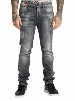 Bekleidung Carlo Colucci Jeans Cecchetto In Grau Günstig Kaufen -Carlo Colucci Shop carlo colucci jeans cecchetto in grau 3