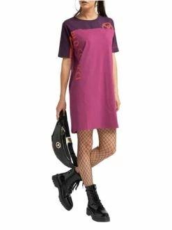 Bekleidung Carlo Colucci Kleid Capelli In Lila Günstig Kaufen -Carlo Colucci Shop carlo colucci kleid capelli in lila 2