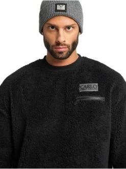 Outdoor & Sport Carlo Colucci Mütze Dallo In Anthrazit Meliert Günstig Kaufen -Carlo Colucci Shop carlo colucci mutze dallo in anthrazit meliert 2