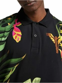 Bekleidung Carlo Colucci Poloshirt Cristiano In Schwarz / Grün Günstig Kaufen -Carlo Colucci Shop carlo colucci poloshirt cristiano in schwarz grun 1