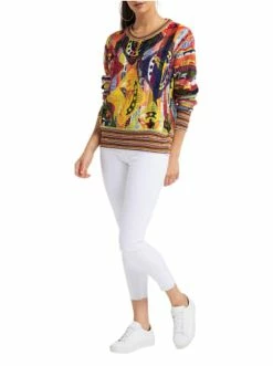 Bekleidung Carlo Colucci Pullover Cassiolari In Weiß / Mehrfarbig Günstig Kaufen -Carlo Colucci Shop carlo colucci pullover cassiolari in weiss mehrfarbig 2