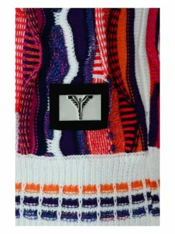 Bekleidung Carlo Colucci Pullover Castriotta In Weiß / Mehrfarbig Günstig Kaufen