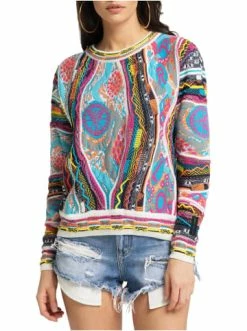 Bekleidung Carlo Colucci Pullover Cazacu In Weiß Günstig Kaufen -Carlo Colucci Shop carlo colucci pullover cazacu in weiss 4