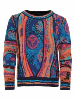 Bekleidung Carlo Colucci Pullover Coceano In Navy Günstig Kaufen -Carlo Colucci Shop carlo colucci pullover coceano in navy 1