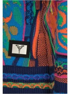 Bekleidung Carlo Colucci Pullover Cocis In Navy / Rot Günstig Kaufen