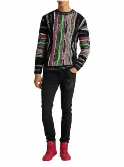 Bekleidung Carlo Colucci Pullover Comparato In Schwarz Günstig Kaufen -Carlo Colucci Shop carlo colucci pullover comparato in schwarz 5