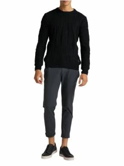 Bekleidung Carlo Colucci Pullover Constantini In Schwarz Günstig Kaufen -Carlo Colucci Shop carlo colucci pullover constantini in schwarz 2