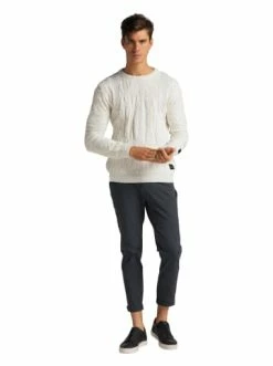 Bekleidung Carlo Colucci Pullover Constantini In Weiß Günstig Kaufen -Carlo Colucci Shop carlo colucci pullover constantini in weiss 2