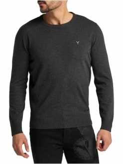 Bekleidung Carlo Colucci Pullover Creatore In Anthrazit Meliert Günstig Kaufen -Carlo Colucci Shop carlo colucci pullover creatore in anthrazit meliert 3