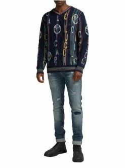 Bekleidung Carlo Colucci Pullover Cubich In Navy Günstig Kaufen -Carlo Colucci Shop carlo colucci pullover cubich in navy 2