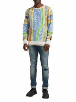 Bekleidung Carlo Colucci Pullover Cuccaro In Weiß Günstig Kaufen -Carlo Colucci Shop carlo colucci pullover cuccaro in weiss 2