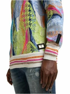 Bekleidung Carlo Colucci Pullover Cucinato In Weiß Günstig Kaufen -Carlo Colucci Shop carlo colucci pullover cucinato in weiss 1