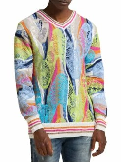 Bekleidung Carlo Colucci Pullover Cucinato In Weiß Günstig Kaufen -Carlo Colucci Shop carlo colucci pullover cucinato in weiss 3