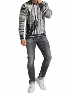 Bekleidung Carlo Colucci Pullover Cucinotta In Anthrazit Günstig Kaufen -Carlo Colucci Shop carlo colucci pullover cucinotta in anthrazit 1