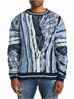 Bekleidung Carlo Colucci Pullover De Cristan In Navy / Blau Günstig Kaufen -Carlo Colucci Shop carlo colucci pullover de cristan in navy blau 5